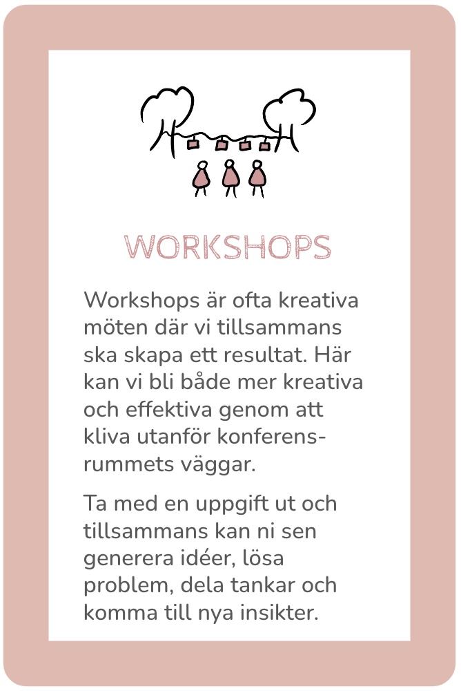 Exempelkort för Workshops